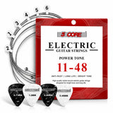 5 Core Guitar Strings Nickel Plated Acoustic Electric Guitar String Set w Picks