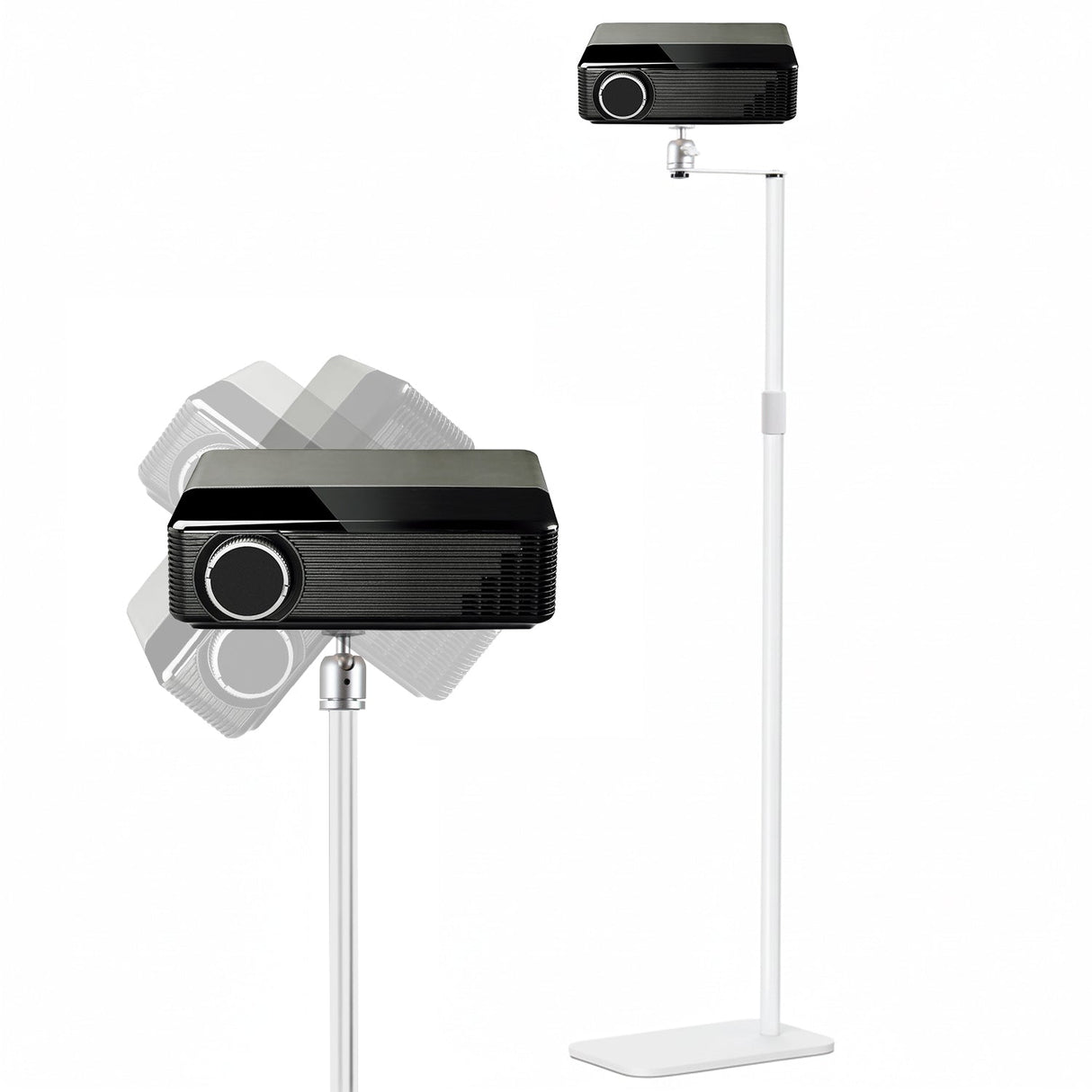 5 Core Projector Stand Floor Adjustable 53" Universal Projectors Support for Home Office & Studio