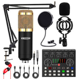 5Core Recording Microphone Podcast Bundle Professional Condenser Cardioid Mic Kit w Boom Arm