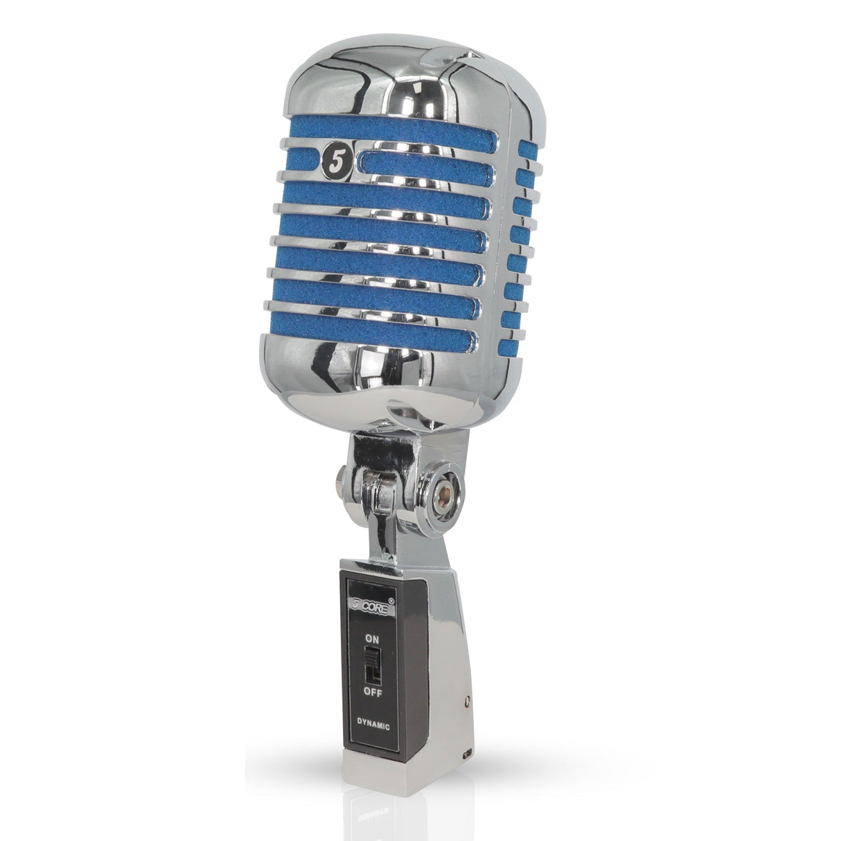 5Core Vintage Microphone Classic Dynamic Professional XLR Studio Retro Style Mic BLUE