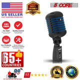 5Core Vintage Microphone Classic Dynamic Professional XLR Studio Retro Style Mic Blue