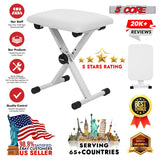 5 Core Keyboard Bench X Style Piano Stool Padded Adjustable Keyboards Chair