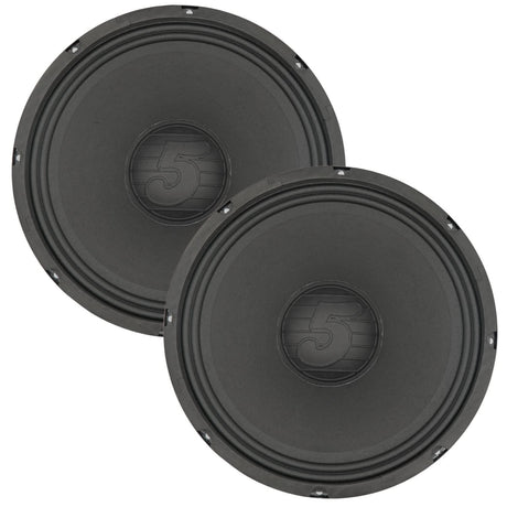 Two black speakers 