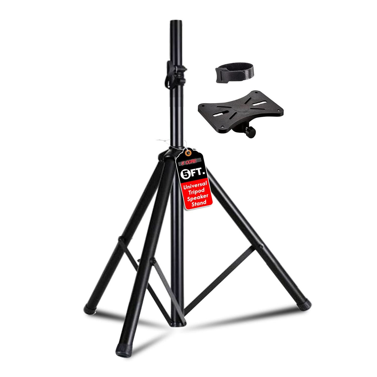 5 Core Speaker Stand Tripod Heavy Duty Adjustable 60" Universal Mount for PA DJ Studio
