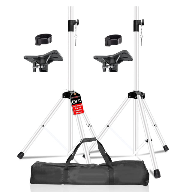 5 Core Speaker Stand Pair Adjustable Heavy Duty PA DJ Tripod Studio Monitor Stands w 35mm Insert