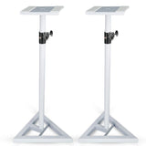5 Core Speaker Stand 2Pc Heavy Duty Adjustable Telescoping Height 59.5" Triangle Base 100Lb Capacity