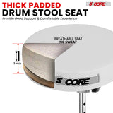 Durable throne chair featuring thick padded cushioning, a strong metal base, and adjustable height settings for convenience.