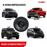 5 Core 10" Car Subwoofer Replacement Speaker Deep Bass Woofer Driver for Car Aud