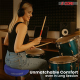 5 Core Drum Throne 3" Thick Padded Comfortable Guitar Stool Drummer Chair Adjustable Musician Seat