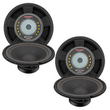 5 Core 10" Subwoofer 2Pc 600W PA DJ Sub Woofer Speaker 8Ohm Deep Bass Audio Replacement Loud Speaker