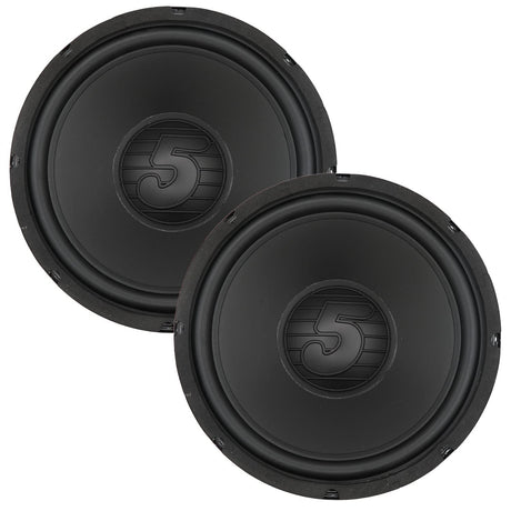 Two black speakers 