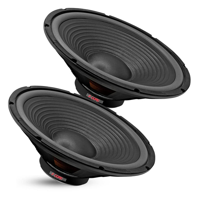 5 Core PA subwoofer speaker pair deep bass audio driver top view
