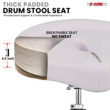 5 Core Drum Throne w 4.5" Padded Stool Adjustable Drummer Chair