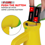 5Core Megaphone Bullhorn Speaker 15W Mini Battery Power Bull horn w Siren 400 Yard Range Yellow
