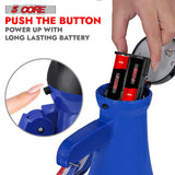 5Core Megaphone Bullhorn Speaker 15W Mini Battery Power Bull horn w Siren 400 Yard Range Blue