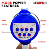 5 Core Megaphone 30W Bull Horn PA Speaker w 800 Yards Range USB Loud Siren Voice Amplifier Portable
