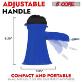 5Core Megaphone Bullhorn Speaker 15W Mini Battery Power Bull horn w Siren 400 Yard Range Blue