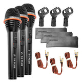 5 Core Microphone 3Pc Dynamic Vocal Handheld Mic Cardioid Singing Karaok Microfono  w On Off Switch