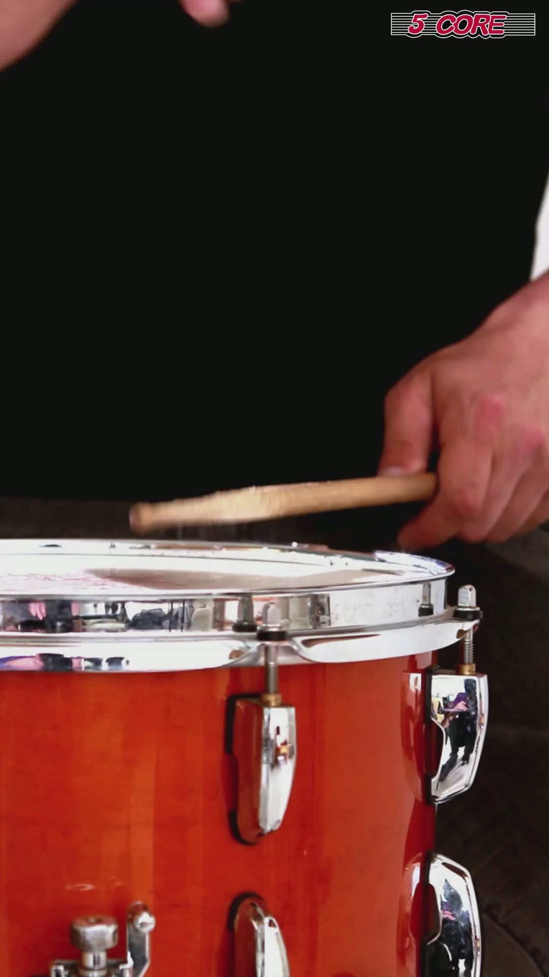 5Core Drum Throne 4" Cushion Padded Stool w Backrest Airlift Height Adjustable Chair w 441Lb Capcity