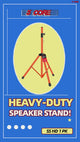 5Core Speaker Stand Tripod Floor Short Adjustable DJ Studio Monitor Stands Pole Mount ORANGE