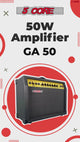 5 Core Guitar Amp 50 Watt  Electric Amplifier w Built in 8" Speaker Portable Mini Amps w Aux
