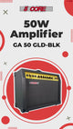 5 Core Guitar Amp 50 Watt  Electric Amplifier w Built in 8" Speaker Portable Mini Amps w Aux
