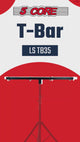 5 Core DJ Lighting T Bar 4 Party Lights 39 Inch Extension Crossbar Tbar Mount w 66 lbs Capacity