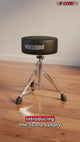 5 Core Drum Throne 5" Padded Guitar Stool Adjustable 310lbs Capacity Heavy Duty Seat w Velvet Top