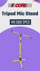 5Core Tripod Mic Stand 2Pcs Adjustable Holder Floor Microphone Boom Arm