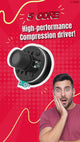 5Core Compression Driver 200W Peak Power Aluminum Tweeter Diaphragm 8 Ohm Horn Speaker