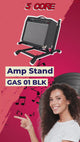 5 Core Amp Stand Heavy Duty Metal Build Adjustable Guitar amplifier Low Profile Folding Collapsible