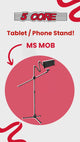 5 Core Tripod Mic Stand w Phone Holder Height Adjustable Microphone Mount Stands