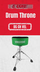 5 Core Drum Throne 5" Padded Guitar Stool Adjustable Heavy Duty Music Chair Seat w Luxury Velvet Top