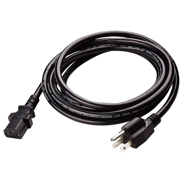 5Core AC Power Cord male to female adapter connector view
